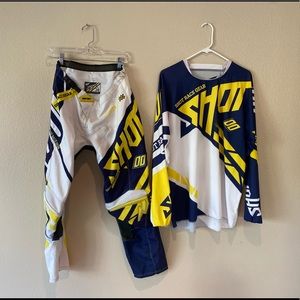 Motocross gear.